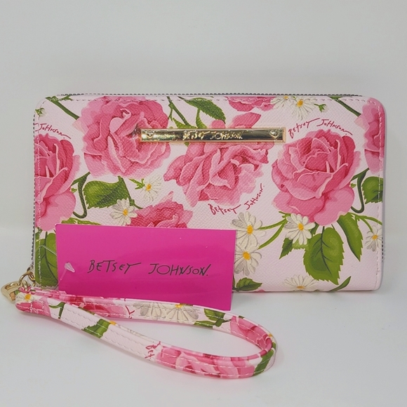 Betsey Johnson Handbags - Betsey Johnson Unboxed Zip Around Wallet Spring Floral